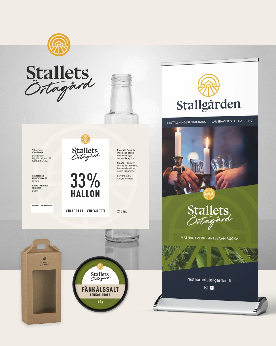 Stallets Örtagård | Visuell identitet | Förpackningar | Trycksaker
